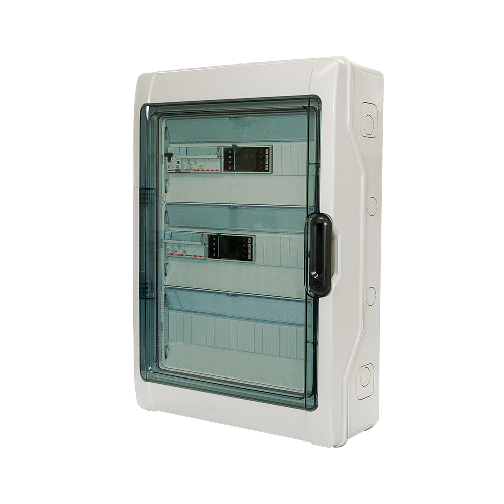 Quadro elettrico fotovoltaico di unità cc1 di colore grigio