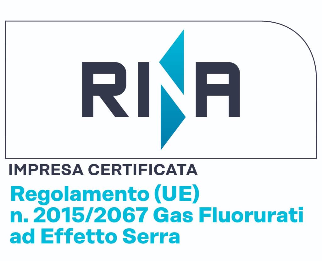 azienda quadri elettrici secsun certificato rina regolamento ue di colore celeste nero e bianco